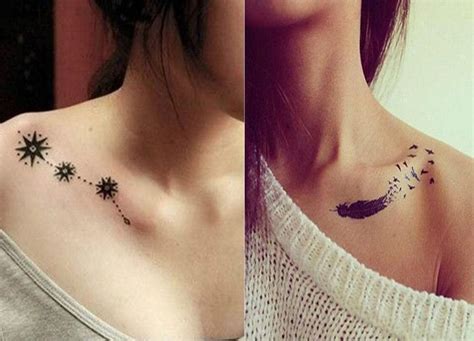 meaningful collar bone tattoos for females|35+ Stunning Collarbone Tattoo Ideas for Women